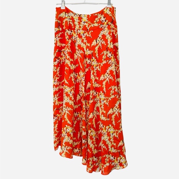 A.L.C.| NEW $395 Lev Floral Asymmetrical Slip Skirt, Size 4 - Picture 6 of 11